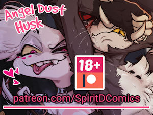 Overstimulation - Angel and Husk is up on Patreon