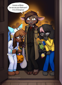 Halloween Potty Scene