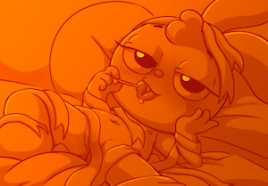Nakey spooky bnuuy