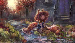 Amber in the Garden