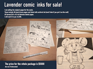 Lavender Comic inks [SOLD]