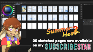 Summer Heat 2 progress: Sketching Half done! + Sneak Peak