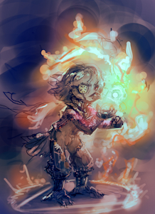 (Colored Sketch) Tabletop Commission