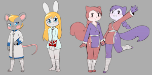 Commission: Many girls