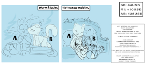 *XMAS YCHS*_Warm kissies  / Hot cocoa cuddles