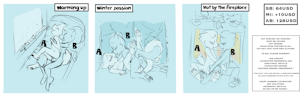 *XXXMAS YCHS*_ Warming up /  Winter passion / Hot by the fireplace