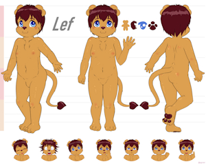 [commission] Reference sheet: Lef (SFW)