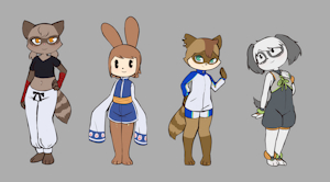 Commissions: Cute girls in there