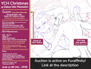 YCH - Christmas at Delve Into Pawssion!