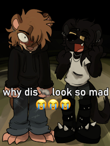 he just looks like that
