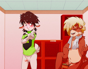 Gabe and Munch in: Alarmed Bleat!