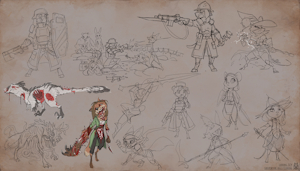Red Rain Sketches