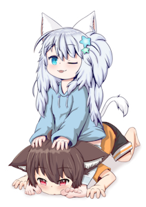 Inumi Ruku and Feedra fanart