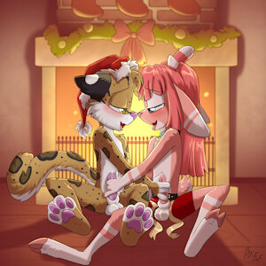 *YCH*_Hot by the fireplace