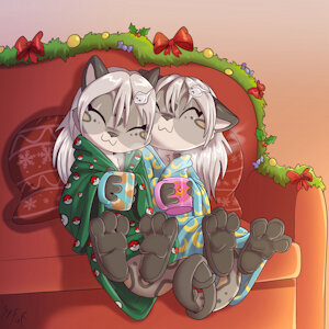*YCH*_Hot cocoa cuddles