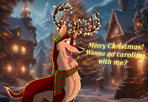 Caroling Canine/Merry Christmas!