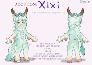Adopt: Xixi the kirin