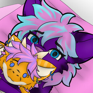 Cutie pie with plushie