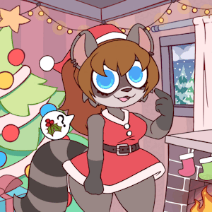 Gimme a Kiss. (Art by Mochoforestcat)