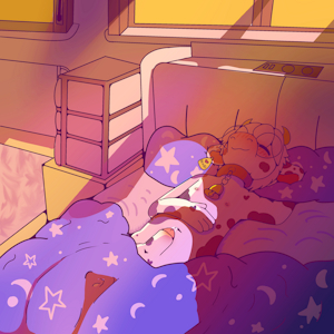 Sleepy cow