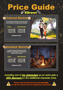 KDraws Price Guide [Commissions are Open]