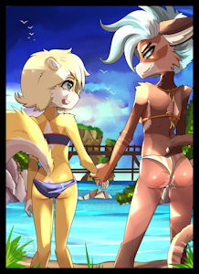 At the pool