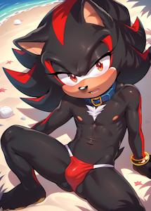 Shadow in a Red Thong