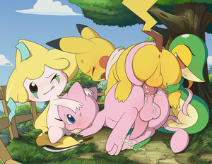 Pokeballs Into mew