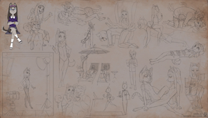 Early Sasha Sketch Page