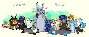 “a stack of plush” By Kaotikjuju