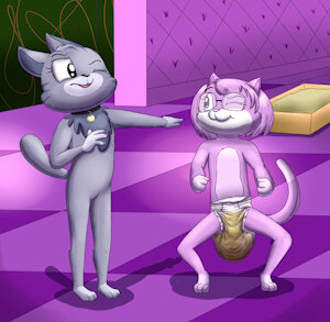 Pushies in Diaper