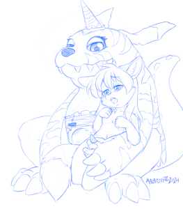 [CM] There are 3 horns in this sketch *wink*