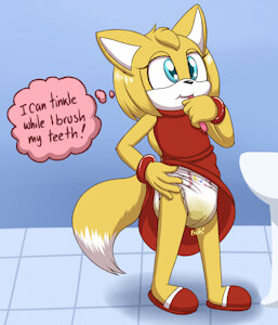 Zooey Tinkles and brush
