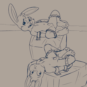 Bunnnies Bound Up - Sketch