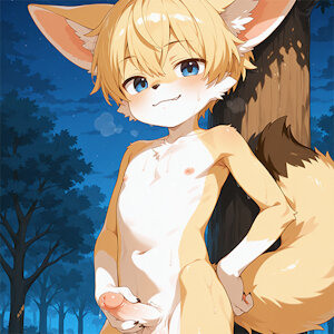At night in the park
