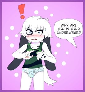 (Art Trade) Caught with your Pants Down
