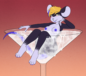 ManicMoon [Commission - Coloured Sketch]