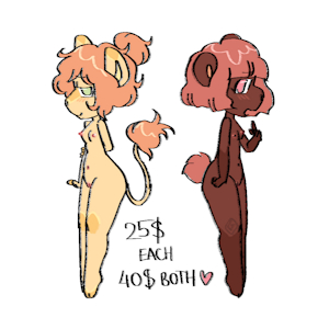 adoptable chubby cub girls 2/2 open