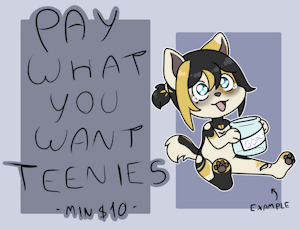 PWYW Teenies (min $10)