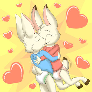 More Kissing Bunnies