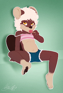 Beaver Cub Pin-up (commission)