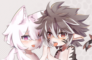 Blushy kiss
