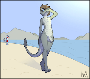Amon definitely hit his beach-bod goals