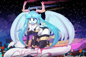 Soaring Through The Night Sky