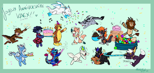 “Joyeux Anniversaire Kaex!” By Kaotikjuju