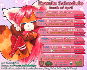 April Events Schedule