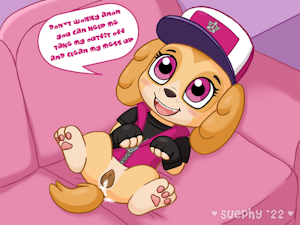 Paw Patrol Commission - Skye's Invitation