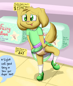 wetting in diaper Aisle