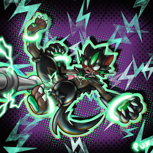 Neon Zeraora in: Giga Impact