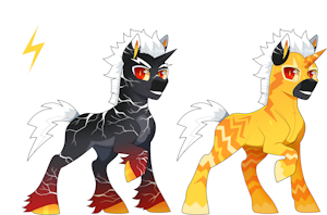 Character (Projects): Lightning Dash/Professor Lightning - Physical Reference Sheets